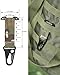 ParaDance Tactical MOLLE Glove Clip T-Mount Clash Hook Accessories, Heavy Duty Metal Carabiner Key Holder Attachment for Plate Carrier, Duty Belt, Battle Belt, Backpack Tactical Vest Gear Blk Camo