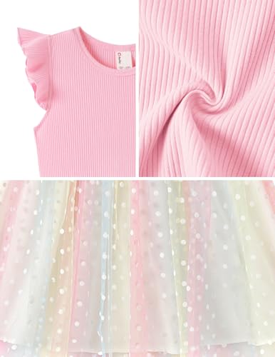 Image of PATPAT Girls Tulle Tutu Party Birthday Princess Formal Fancy Princess Dress