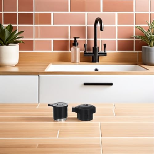 2 piezas de manija de válvula de liberación de vapor y válvula de seguridad para olla de presión, repuestos para ollas eléctricas universales, accesorios de ventilación para cocina en casa miniatura 7