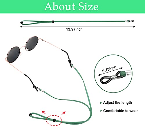 Auglifers Eyeglasses Holder Straps Cord, Sunglasses Strap Adjustment For Men Women, Anti-Slip Sports Eyewear Retainer Lanyards 5Pcs #TOP4