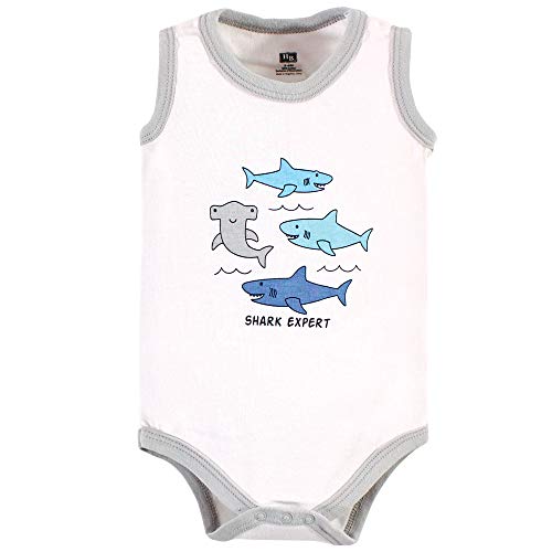 Image of Hudson Baby Unisex Baby Cotton Sleeveless Bodysuits