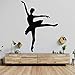 HANZHAO Stickers muraux de Chambre de garçons Stickers muraux de Ballet Stickers de Danseur de Ballet Danseurs de Ballet de Gymnastique Autocollants muraux d'orteil de Danse Studio dé 58X42CM