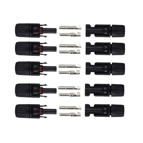 Conector solar CC 1000V 30A compatible con cable fotovoltaico de 4 mm2 y 6 mm2