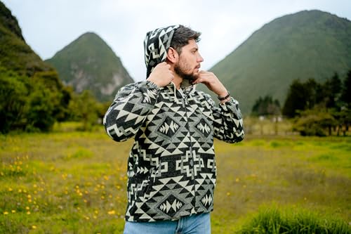 Image of Handmade Alpaca Sweater for Men or Women, Vibrant Colors, Soft and Hypoallergenic, Crafted by Otavalenos Artisans in Ecuador.