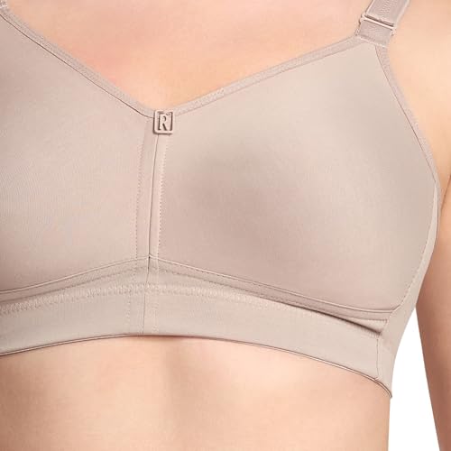 Image of TRYLO Riza T-FIT Women's Non-Padded,Non-Wired,Full Coverage,Seamless 100% Cotton Feel Fabric Bra Available in Multicolor