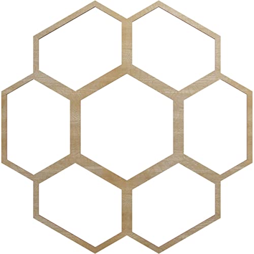 Image of Ekena Millwork 24 inchOD x 10 1 /4 inchID x 1 /4 inchT Florin Wood Fretwork Pierced Ceiling Medallion, Hickory