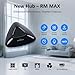 Broadlink RM MAX Smart Home Hub, Wi-Fi & BLE Universal Remote for IR/RF Devices, Compatible with Alexa & Google Home, Easy Setup, RF Hub for TV, AC, Blinds