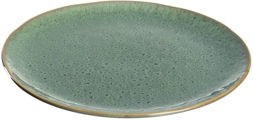 LEONARDO Matera - Piatto da portata rotondo, in ceramica, 27 cm, 20 mm, colore: Verde