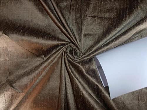 Tissu pure soie dorée et noire Dupioni pour éviter les textiles plats