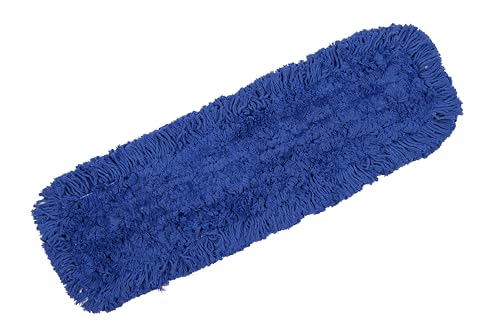 Image of 24 inch Industrial-Grade Cotton Dust Mop Head Refills, Perfect Replacement for Busy Home, Gym, Commercial Spaces, Heavy-Duty Mop for Janitorial & Housekeeping Needs - 2 Pack