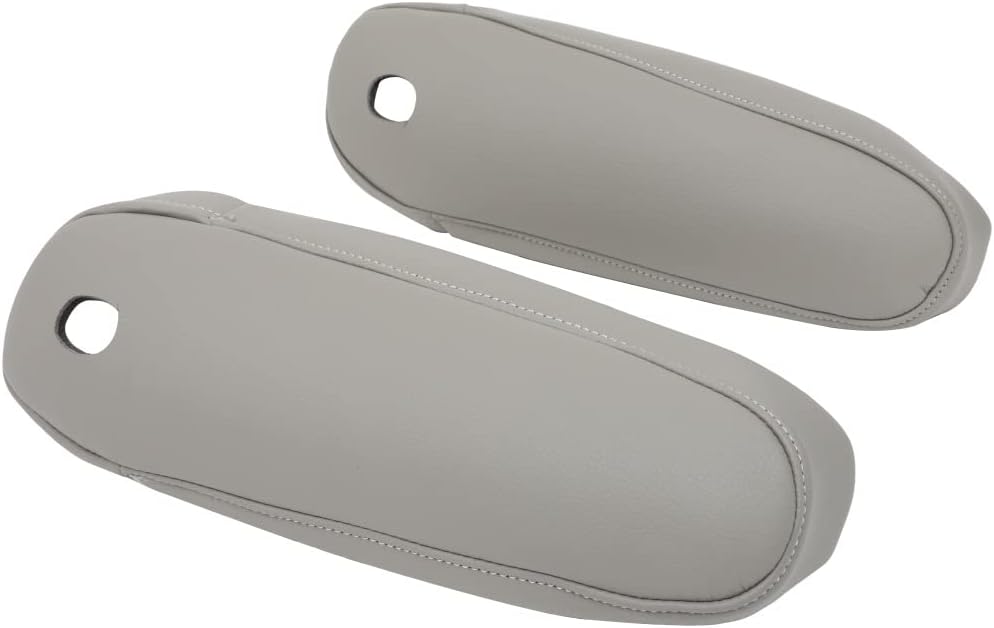 SCITOO Leather Seat Armrest Cover Compatible with 2011-2017 for Toyota for Sienna Gray Leather Part Only Left & Right