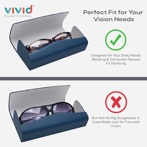 Image of VIVID Unisex Specs Magnetic Eyewear Dabbi Faux Leather Hard Case Cover