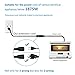 FIRMERST 1875W Flat Plug Extension Cord 3 Feet 14 AWG 15A Black, UL Listed