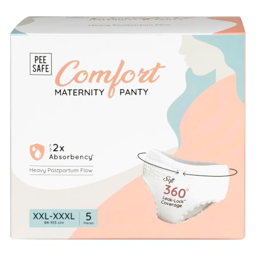 Image of Pee Safe Comfort Maternity Panty | XXL-XXXL 5 Pcs | Postpartum Bleeding