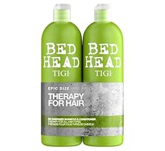 Bed Head by TIGI Re-Energise Shampoo & Conditioner Set - Deep Clarifying & Hydrating Smooth Hair Treatment, Strengthening, …