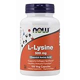 NOW Supplements, L-Lysine (L-Lysine Monohydrochloride) 500 mg, Amino Acid, 100 Capsules