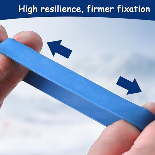image for Vecacosic 16 Packs Ski Brake Retainers Blue SIK Rubber Bands Ski Bindi