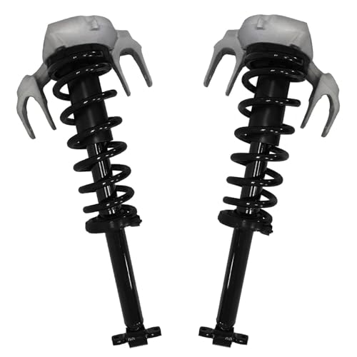 Image of Detroit Axle - 8pc Struts Shocks Kit for 2003 2004 2005 2006 2007 Cadillac CTS, 2 Front Struts and Coil Spring 2 Rear Shock Absorbers 4 Front Rear Sway Bars Replacement Suspension