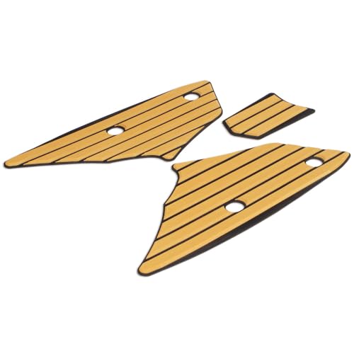 スペシャルパーツ武川(TAKEGAWA) ステップ&フューエルリッドパッドセット(ライトブラウン/ブラック) リード125(JK12-1000001〜1199999)用