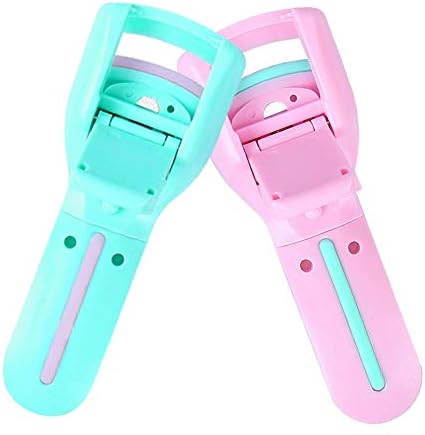 2 Pcs Portable Plastic Eyelash Curler Mini Professional Eyelashes Curling Refill Rubber Pad Clip for Prosessional Lashes Curler Tool