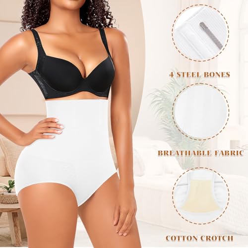 Image of Werena Tummy Control Shapewear Panties For Women Seamless High Waist Shaping Body Shaper Girdle Underwear