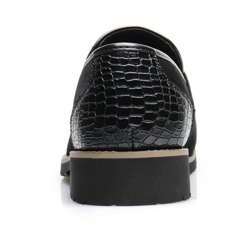 Mens Loafers Formal Dress Slip On for Men Prom Suede Penny Loafers Tuxedo Wedding Business Casual Moccasins Brown Dress Shoes for Men4