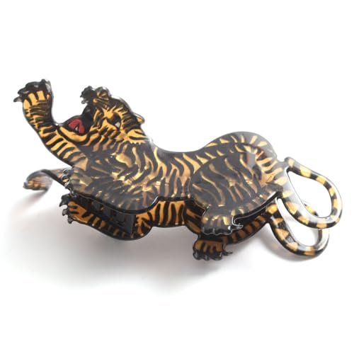Tiger Claw Clip,Tiger Shape Animal Hair Clip,Animal Shape Hair Clips for women,Cute Funny Animal Hair Claw Clip for Girls,Farm Country Hair Accessories Gift Animal Barrettes Small Claw Barrettes