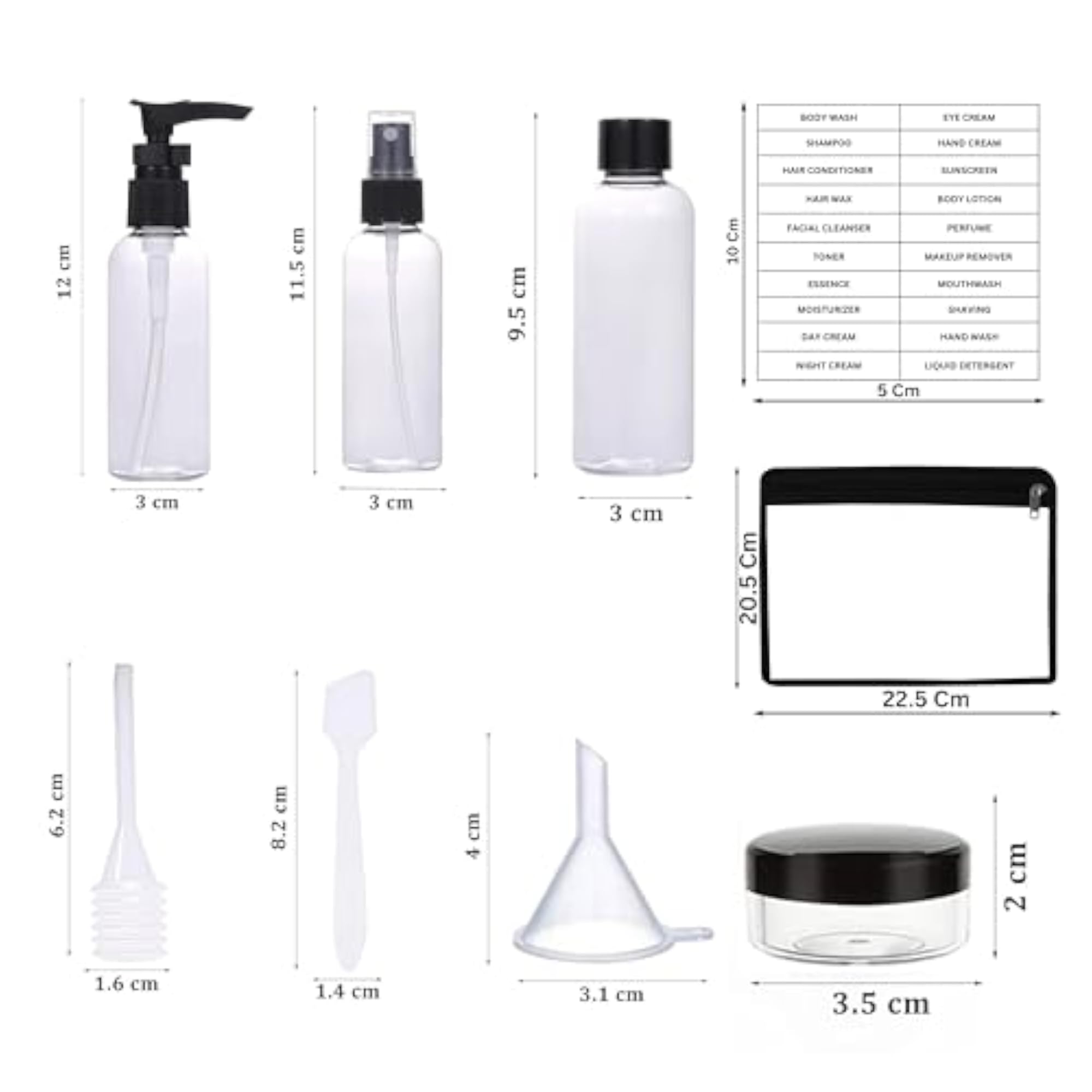 Leak Proof Portable Toiletry Empty Sprayers