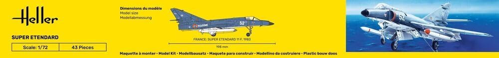 Heller 80360 zestaw modelarski Dassault Super Etendard