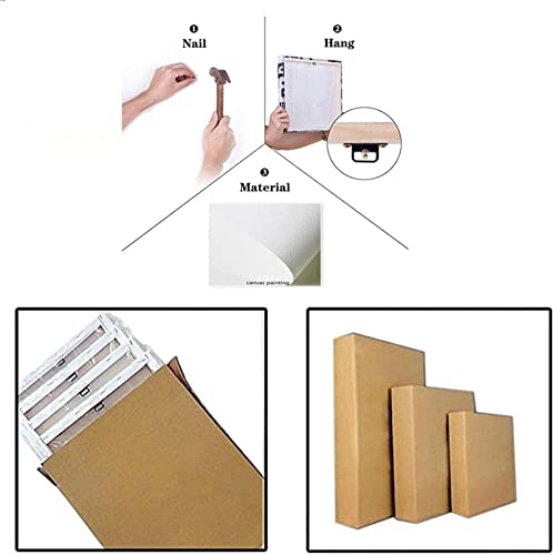 Peinture marbre abstraite feuille d'or de haute qualité avec cadre