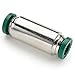 Parker Hannifin 66PLP-6-6 Prestolok PLP Nickel Plated Brass Female Connector Push-to-Connect Fitting, 3/8" Push-to-Connect Tube x 3/8" Female NPTF