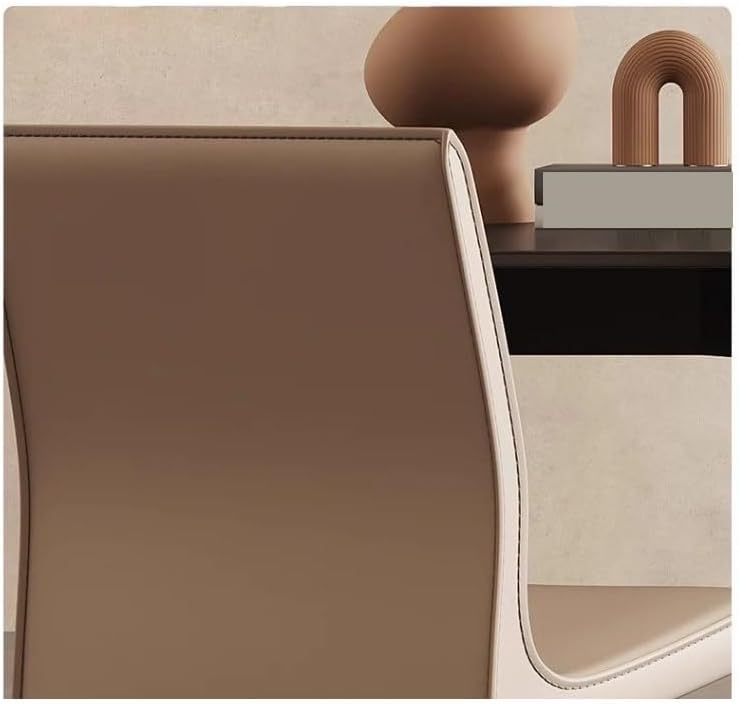 Office Chair Italian Minimalist Saddle Leather Dining Chair Home Reclining Restaurant Leather Chairs Scandinavian Hotel Simple Chair Gaming Chair