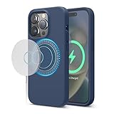 elago Cover Magnetica Silicone Compatibile con iPhone 14 Pro Custodia Case (6.1"), Compatibile con Tutti Accessori MagSafe, Magneti Integrati, Silicone Liquido Premium, Cover Protettiva (Jean Indigo)