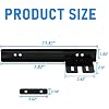 JDMSPEED Black Front Bumper License Plate Mount Bracket Relocator Holder Bar