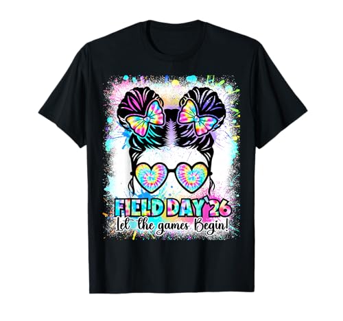 Funny Field Day Squad 2026 Let Game Begin Messy Teacher Kids T-Shirt