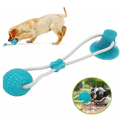 Brinquedo Cabo De Guerra Com Ventosa Interativo Para Cães Verde