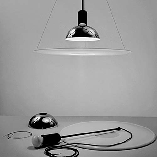 Lanterne à tête unique E27 Edison suspension soucoupe en métal