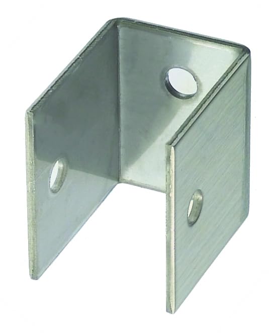 Harris Hardware 11919-B10 Stamped 304 Brushed Stainless Steel U Bracket 11919 for 1" Thick Panels, 10-Pack by Harris Hardware - Used condition - US$15.20