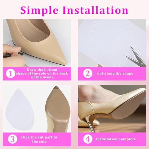Protector para suela de zapato 8 piezas antideslizante miniatura 6