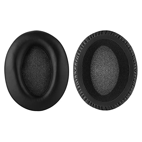 Tetones de repuesto Geekria compatibles con Sennheiser HD380 PRO, PC350/350SE, PXC350, PXE350, HME95, HMEC250, HD380, cojines para orejas (Negro) miniatura 3