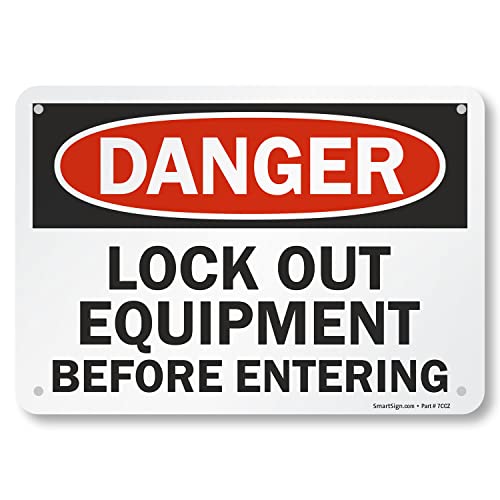 Panneau danger lock out à haut contraste tricolore 7 x 10