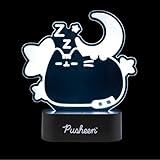 Grupo Erik Luz noche para niños Pusheen cat LED : Lampara de mesita de noche Kawaii/Lampara escritorio infantil | Regalo niña - Decoracion habitacion niña : Accesorios escritorio gaming