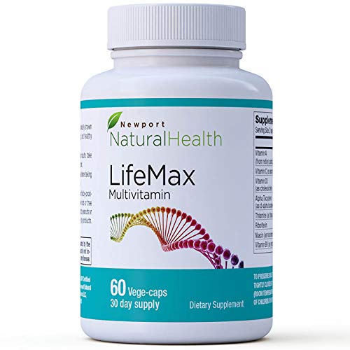 LifeMax Multivitamin: Adult Multivitamin with Telomere protection, Spectra antioxidants, revolutionary full spectrum anti-aging, live longer, heart health. 60 Vege-caps (30-Day Supply)