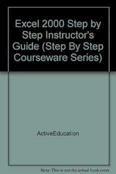 Paperback Microsoft Excel 2000 Step by Step Courseware Trainer Pack Book