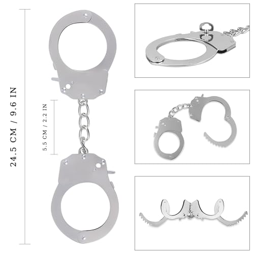 Toy Handcuffs with Keys, Stage Dress Up Accessory for Kids - Thumbnail 2