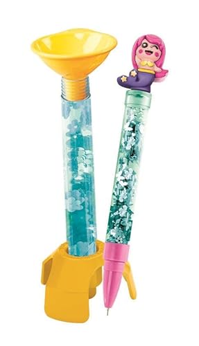 Clementoni Idea - Create Your Pens: Magical Mermaids, Laboratoire des Stylos Personnalisés, Kit Créatif pour Enfants 6+ Ans, avec 3 Stylos Personnalisables avec Encres et Accessoires, 18131