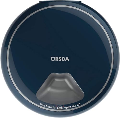 ORSDA Automatic Cat Feeder Wet Food/Dry Food, 5 Meal Timed Pet Feeder with Timer Programmable & Voice Recorder, Dual Power Supply Auto Feeder for Cats/Small Dogs