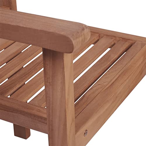 vidaXL vidaXL Teak Gartenstuhl Holzstuhl Stapelstuhl Stuhl Set Balkon Terrasse 2 STK