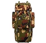 GOOPEEG Mochila de Marcha Camping Mochila De Senderismo 65L, Impermeable, Viaje, Deportes Montañismo Excursionismo(G)