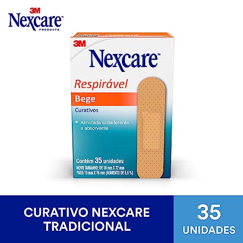 Nexcare, 3M, Curativos Tradicionais, 35 Unidades, Bege